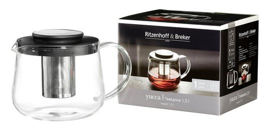 Flirt by R & B Théière 'YUCCA', en verre, 1,5 litre