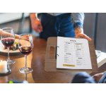 Menuhouder ordner CHOPPING BOARD in walnoot