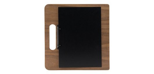 Porte-menu classeur CHOPPING BOARD, en noyer