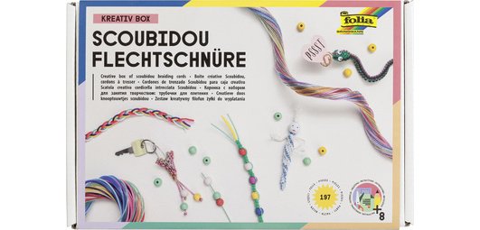 Kit de loisirs manuels Fils à tresser, 197 pièces
