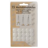 Gala Plaquettes de cire, blanc, diamètre: 15 mm