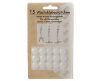 Gala Plaquettes de cire, blanc, diamètre: 15 mm