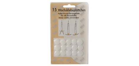 Gala Plaquettes de cire, blanc, diamètre: 15 mm