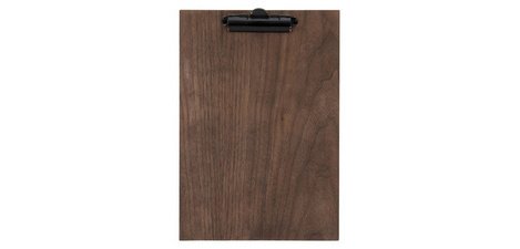 Securit menukaart Clipboard, ft 33 x 23 cm, uit walnoot