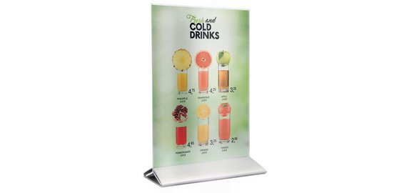 Présentoir de table avec socle métal Poster Frames