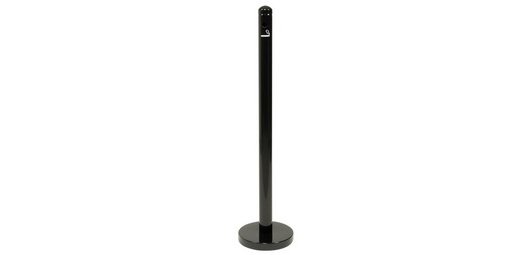Système cendrier au sol SMOKER POLES - poteau, noir (sans pied)