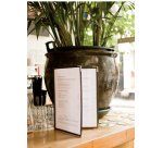 Porte-menu CRYSTAL, A4, pour 4 feuilles