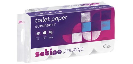 Papier toilette Prestige, 3 couches, blanc
