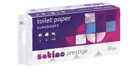 Papier toilette Prestige, 3 couches, blanc