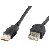 Rallonge USB 2.0, noir, 3,0 m