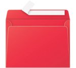 C5 envelopes, currant red