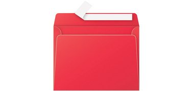 C5 envelopes, currant red