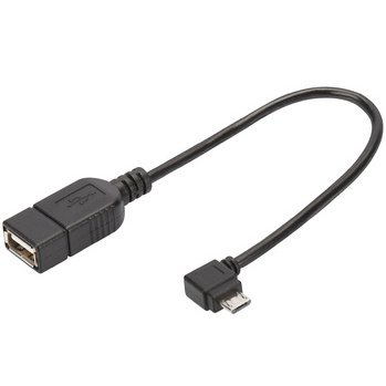Câble adaptateur USB 2.0, micro USB-B - USB-A, 0,15m