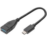 Câble adaptateur USB 3.0, USB-C - USB-A, 0,15 m