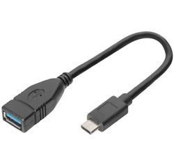 Câble adaptateur USB 3.0, USB-C - USB-A, 0,15 m