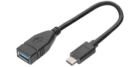 Câble adaptateur USB 3.0, USB-C - USB-A, 0,15 m