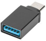 Adaptateur USB, USB-C - USB-A, noir
