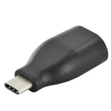 Adaptateur USB, USB-C - USB-A, noir