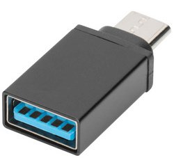 Adaptateur USB, USB-C - USB-A, noir
