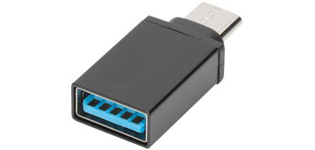 Adaptateur USB, USB-C - USB-A, noir