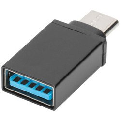 Adaptateur USB, USB-C - USB-A, noir