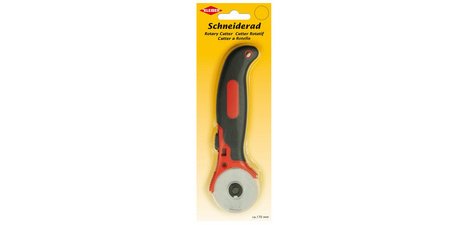 Rotary cutter, blade diameter: 45 mm, black/red