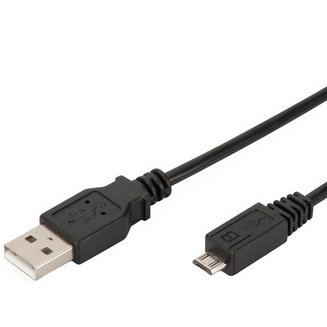 Câble de raccordement USB 2.0, USB-A - USB-B micro