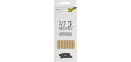 Paille en papier 'WHITE', longueur : 200 mm