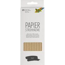 Paille en papier 'WHITE', longueur : 200 mm