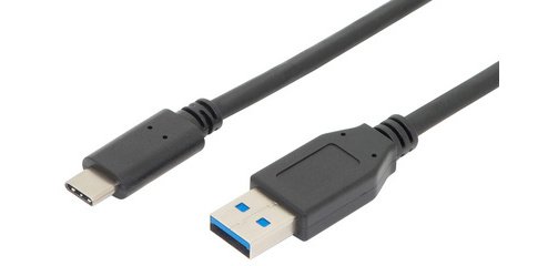 ASSMANN Câble de raccordement USB 3.1, USB-C - USB-A, 1,0 m