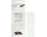 Paille en papier 'PASTEL STRIPES', longueur : 200 mm