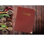 Protège-menus BASIC, A4, bordeaux