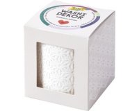 Bordure décorative décor Washi 'FLEURS', blanc