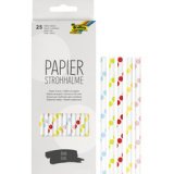 Paille en papier 'BOLD DOTS', longueur : 200 mm