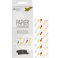 Paille en papier 'BOLD DOTS', longueur : 200 mm
