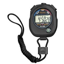 Chronomètre avec mode alarme, noir