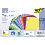 Papier de couleur, A5, 130 g/m2, 25 couleurs assorties