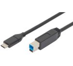 ASSMANN Câble de raccordement USB 3.0, USB-C - USB-B, 1,8 m