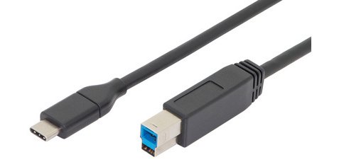 ASSMANN Câble de raccordement USB 3.0, USB-C - USB-B, 1,8 m