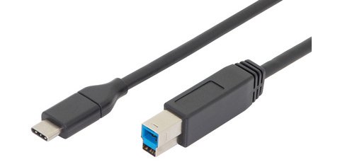 ASSMANN Câble de raccordement USB 3.0, USB-C - USB-B, 1,8 m