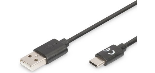 ASSMANN Câble de raccordement USB 2.0, USB-C - USB-A, 3,0 m