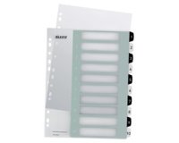 Leitz WOW printbare index, 10 tabs, zwart-wit