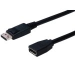 Rallonge DisplayPort 1.2, 2,0 m, noir
