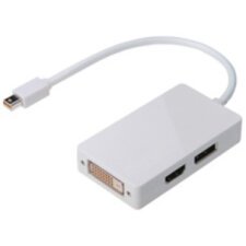 Convertisseur 3en1 DisplayPort 1.1a, mDP+HDMI+DVI