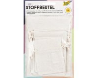 Sachet en tissu NATURE, assorti dans 3 tailles