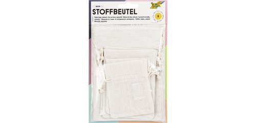 Sachet en tissu NATURE, assorti dans 3 tailles