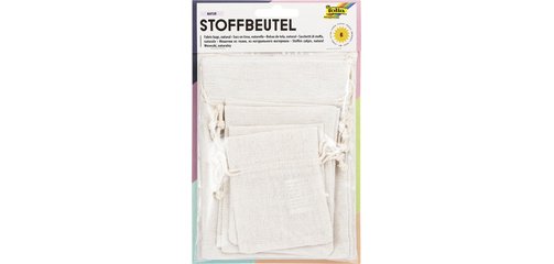 Sachet en tissu NATURE, assorti dans 3 tailles
