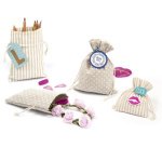 Sachet en tissu NATURE, assorti dans 3 tailles