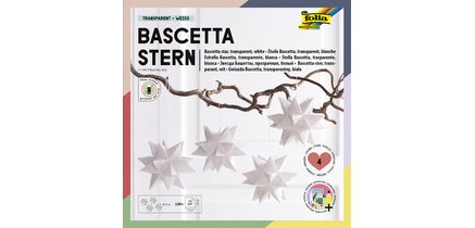 Feuilles pliables étoile Bascetta, 75 x 75 mm