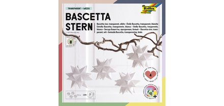 Feuilles pliables étoile Bascetta, 75 x 75 mm